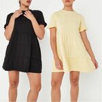 Missguided Tiered Smock Dress 2 Pack