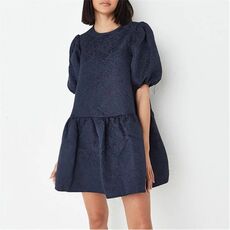 Missguided Oversized Puff Sleeve Smock Dress