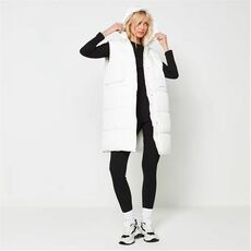 Missguided Recycled Tall Longline Puffer Gilet
