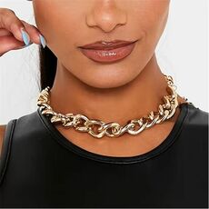 I Saw It First Gold Oversized Chunky Chain Necklace