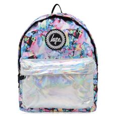 Hype Water Colour Pastel Holographic Backpack