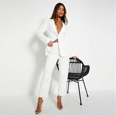 I Saw It First Premium Petite Tailored Straight Leg Trousers