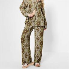 I Saw It First Abstract Print Wide Leg Trousers