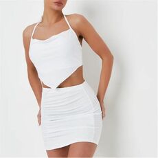 Missguided Co Ord Textured Ruched Mini Skirt