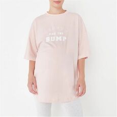 Missguided Beauty and the Bump Maternity Graphic T Shirt