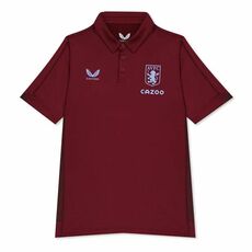 Castore Aston Villa Travel Polo Shirt Juniors