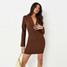 Missguided Corset Hook And Eye Tailored Blazer Dress