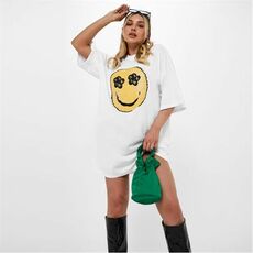 Missguided Smile Graphic T Shirt Dress