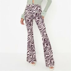 Missguided Tall Swirl Print Flared Trousers
