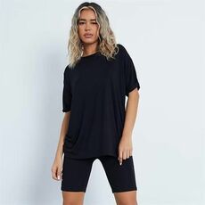 I Saw It First Oversized T-Shirt And Cycling Short Set
