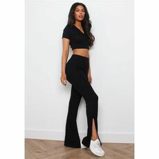 Missguided Notch Neck Top And Trousers Co Ord Set