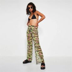 I Saw It First Wide Leg Printed Beach Trousers