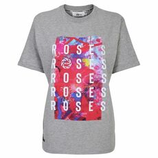 England Netball England Netball Roses Text Repeat Ladies T Shirt