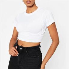 I Saw It First Cropped Fitted T Shirt
