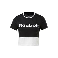 Reebok Logo Crop T Shirt Womens