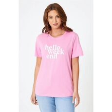 Be You Slogan Pink T-Shirt