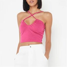 Missguided Cross Front Strappy Crop Top