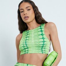 I Saw It First Illusion Print Slinky Racer Top Co-Ord