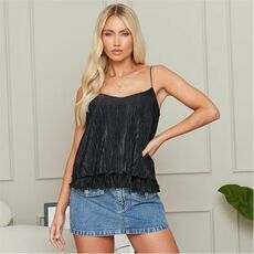 I Saw It First Plisse Layered Cami Top