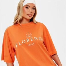 I Saw It First Florence Graphic Oversized T Shirt Co-Ord