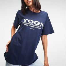 Missguided Yoga Graphic T Shirt