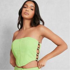 I Saw It First Ring Detail Bandeau Crop Top