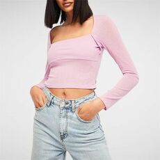 Missguided Onion Skin Sheer Top