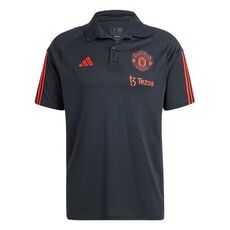 adidas Manchester United Training Polo Shirt 2023 2024 Adults