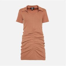 Missguided Collared Ruched Maternity Mini Dress