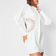 Missguided Crochet Side Shirt Dress