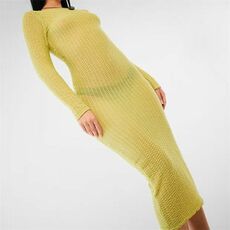 Missguided Textured Boat Neck Midaxi Dress
