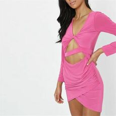 I Saw It First Twist Front Cut Out Bodycon Dress