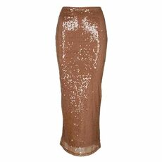 Missguided Sequin Split Hem Midaxi Skirt
