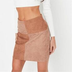 Missguided Petite Colourblock Cord Mini Skirt