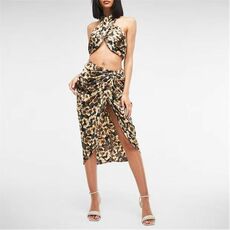 Missguided Floral Print Ruched Mini Skirt