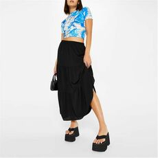 I Saw It First Tiered Frill Detail Maxi Skirt