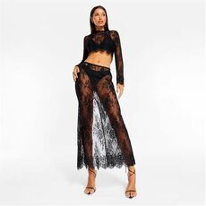 Missguided Lace Maxi Skirt