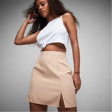 Missguided Tailored Double Split Mini Skirt
