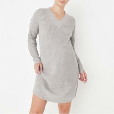 Missguided Cable Knit V Neck Maternity Jumper Dress