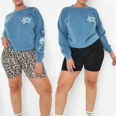 Missguided Plus Size Cycling Shorts 2 Pack