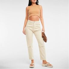 Missguided Petite Distressed Mom Jeans