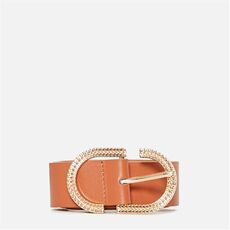 Missguided Gold Look Buckle Belt