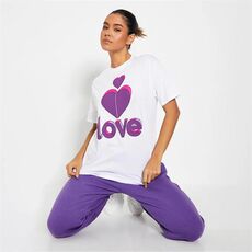 I Saw It First Love Graphic Oversized T-Shirt