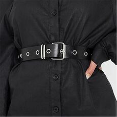 I Saw It First Belt With Silver Eyelets