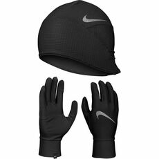 Nike Essential Running Hat & Glove Mens Set