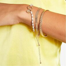 I Saw It First Gold Three Pack Shell And Pearl Bracelets