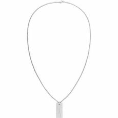 Calvin Klein Gents Calvin Klein stainless steel brushed dog tag necklace
