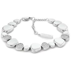 Calvin Klein Calvin Klein Women's Stainless Steel Crystal Pebble Bracelet