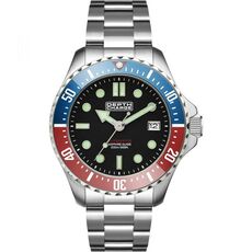 Depth Charge Silver Black Automatic Divers Watch DB106611BERD