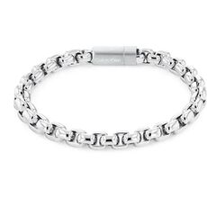 Calvin Klein Gents Calvin Klein stainless steel brushed box chain bracelet